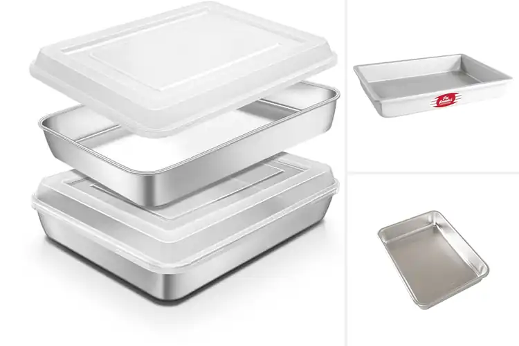 Detailed view of Best 12 By 9 Inch Rectangle Pan For Cakes