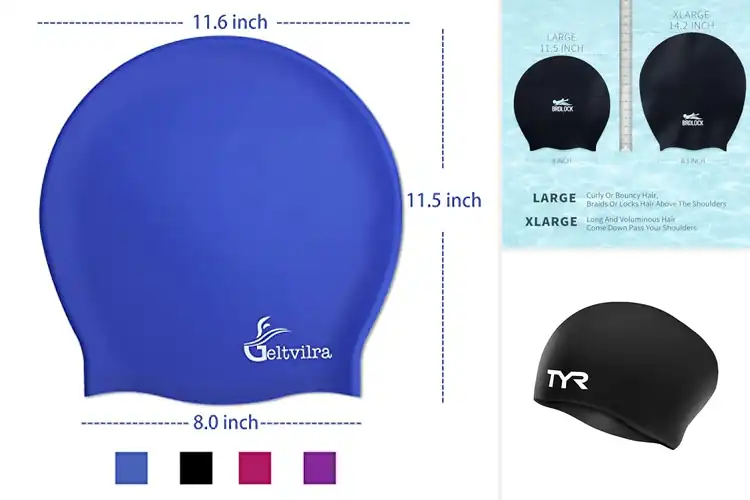 Detailed view of Best Braids Swim Caps: Protect Your Braids & Swim Stylishly
