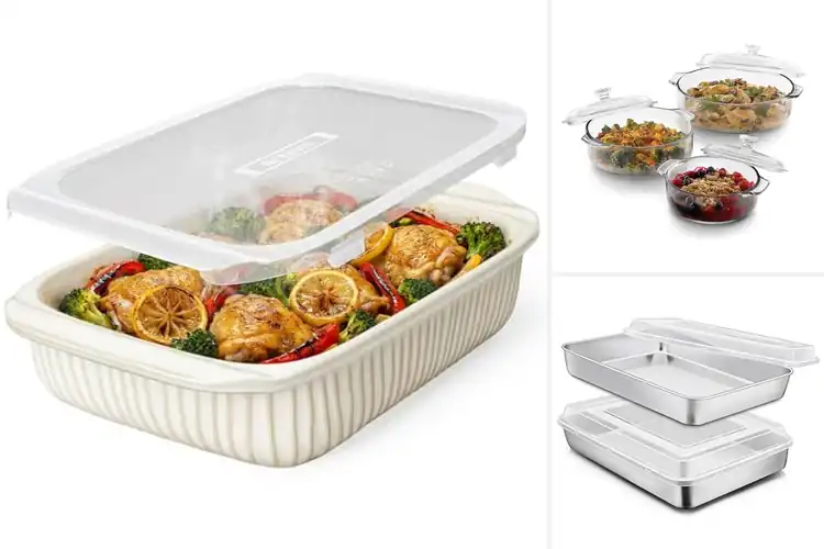 Detailed view of Best Casserole Pans With Covers for Easy, Even Cooking