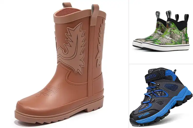 Detailed view of Best Easy On Off Kids Boots