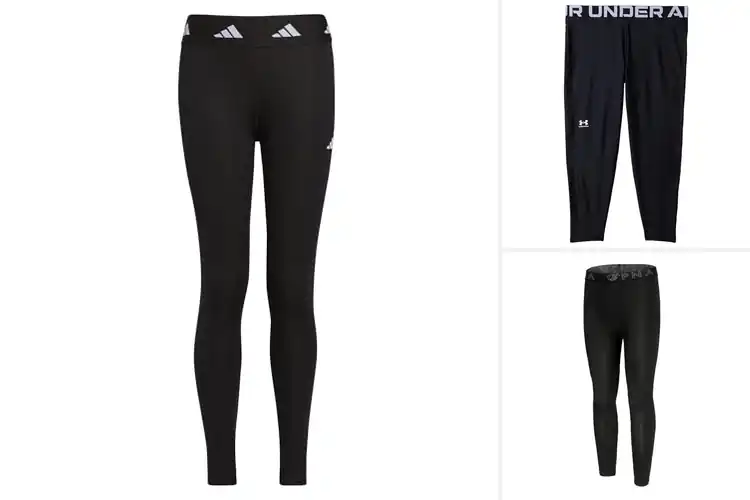 Detailed view of Best Girls Compression Leggings
