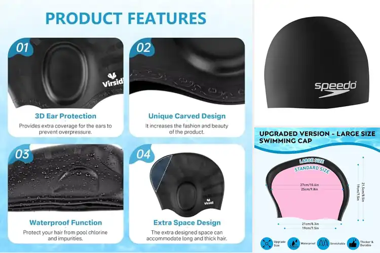 Detailed view of Best Hair Protecting Swim Caps: Dry, Safe Hair