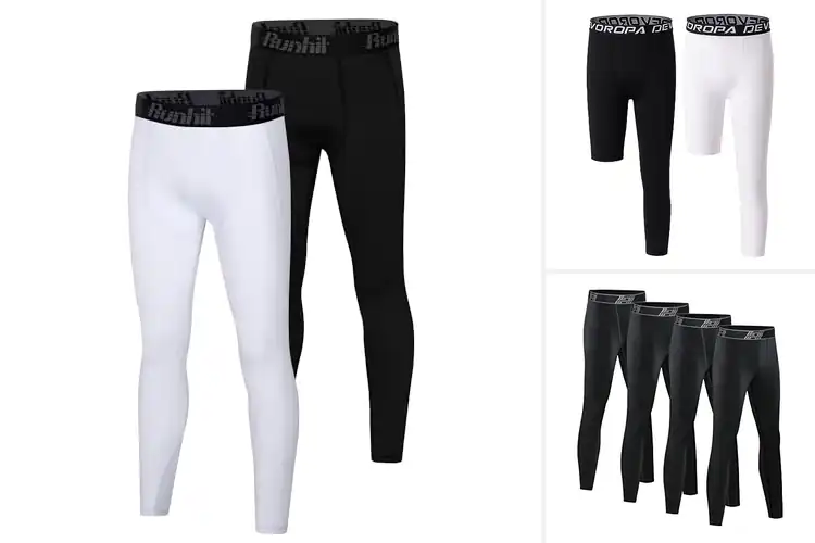 Detailed view of Best Kids Basketball Compression Pants