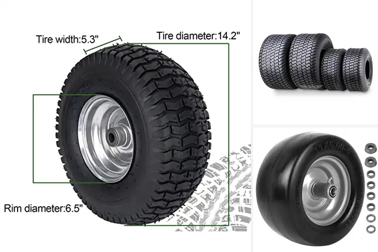 Detailed view of Best Lawn Mower Tires