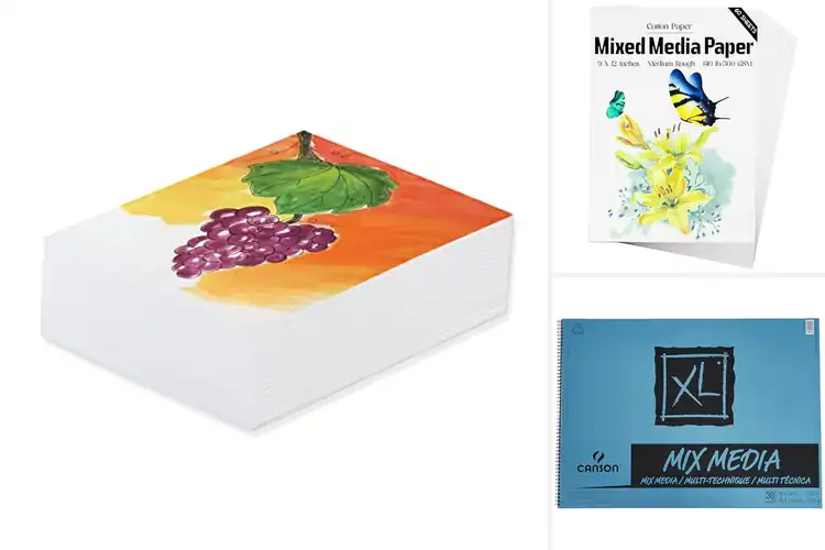 Detailed view of Best Mixed Media Paper Sheets for Inspiring Artwork