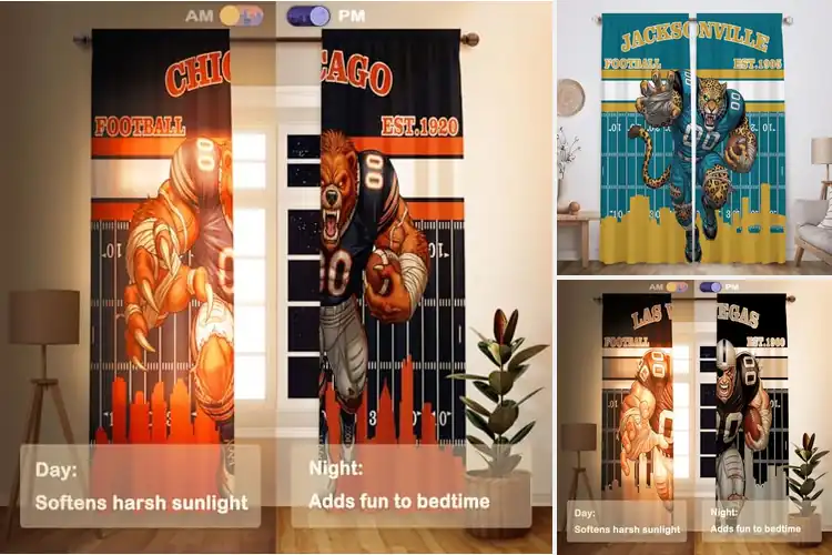 Detailed view of Best NFL Curtain Panels to Elevate Your Space