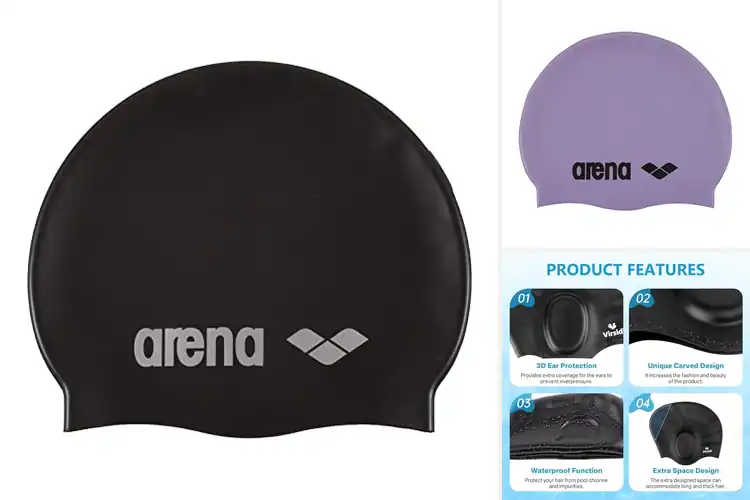 Detailed view of Best Non Slip Swim Caps For Long Hair Comfort