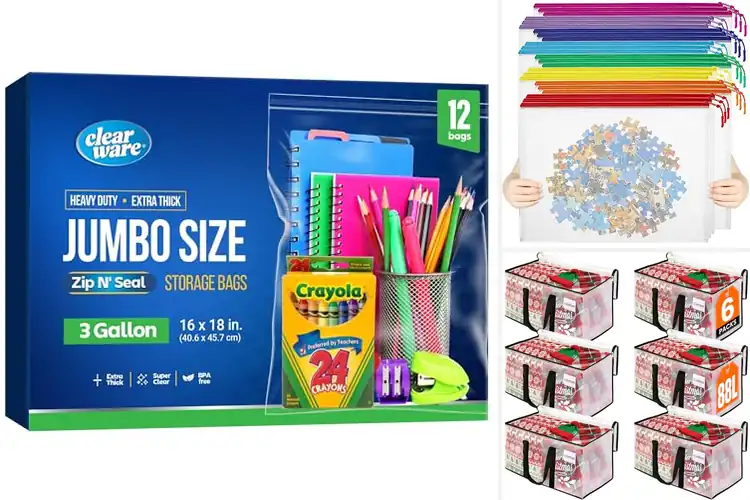 Detailed view of Best Oversized Zipper Bags