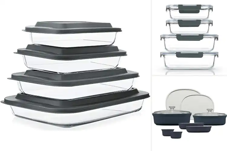 Detailed view of Best Snap On Lids Bakeware Sets