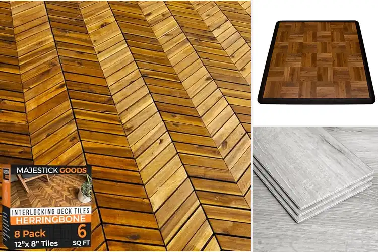 Detailed view of Best Snap-Together Flooring Kits