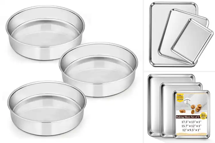 Detailed view of Best Stainless Steel Baking Pans