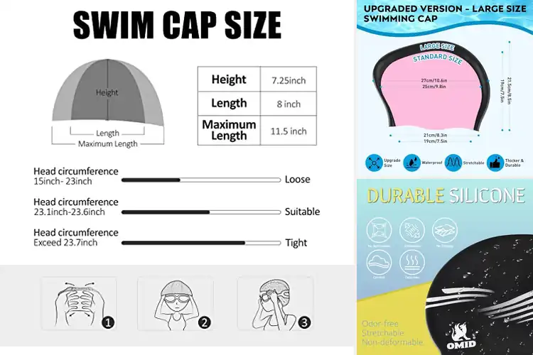 Detailed view of Best Tear Resistant Silicone Swim Caps
