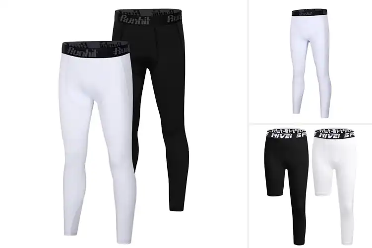 Detailed view of best Youth Basketball Compression Pants